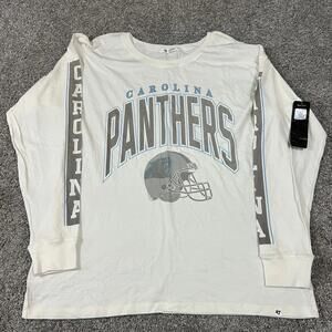 47 Brand NFL Carolina Panthers Women’s Long Sleeve T Shirt size Medium NWT